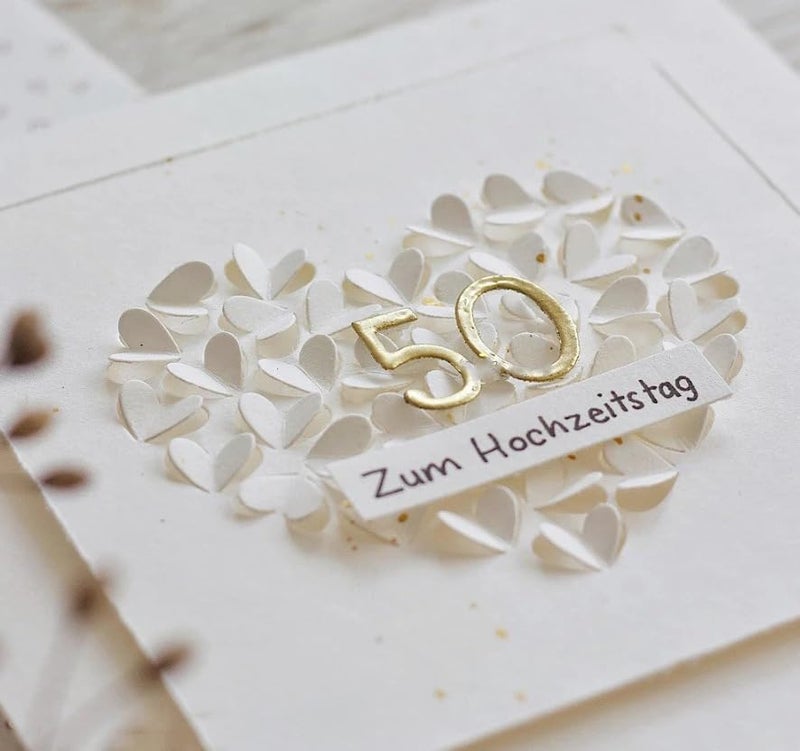 Lapoo Cutting Die for Scrapbooking, 3D Backgrounds Frame New Cutting Dies DIY Album Card Making Decor Paper Craft Metal Die Cuts Party Decorations (Love Shadow 3.2 x 2.8 in) - Image 1